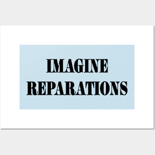 IMAGINE REPARATIONS - Black - Back Posters and Art